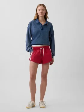 Vintagesoft Havlu Kumaş Oversized Polo Tişört