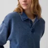 Vintagesoft Havlu Kumaş Oversized Polo Tişört