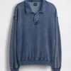 Vintagesoft Havlu Kumaş Oversized Polo Tişört
