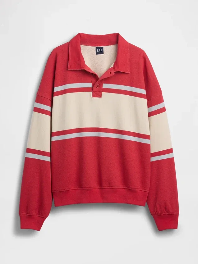 Vintagesoft Havlu Kumaş Oversized Polo Tişört