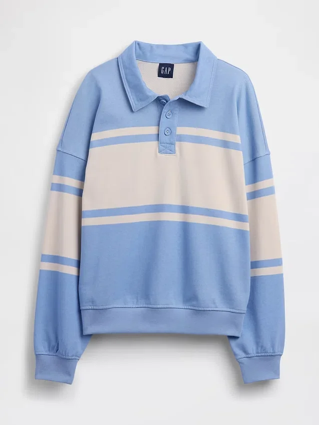 Vintagesoft Havlu Kumaş Oversized Polo Tişört