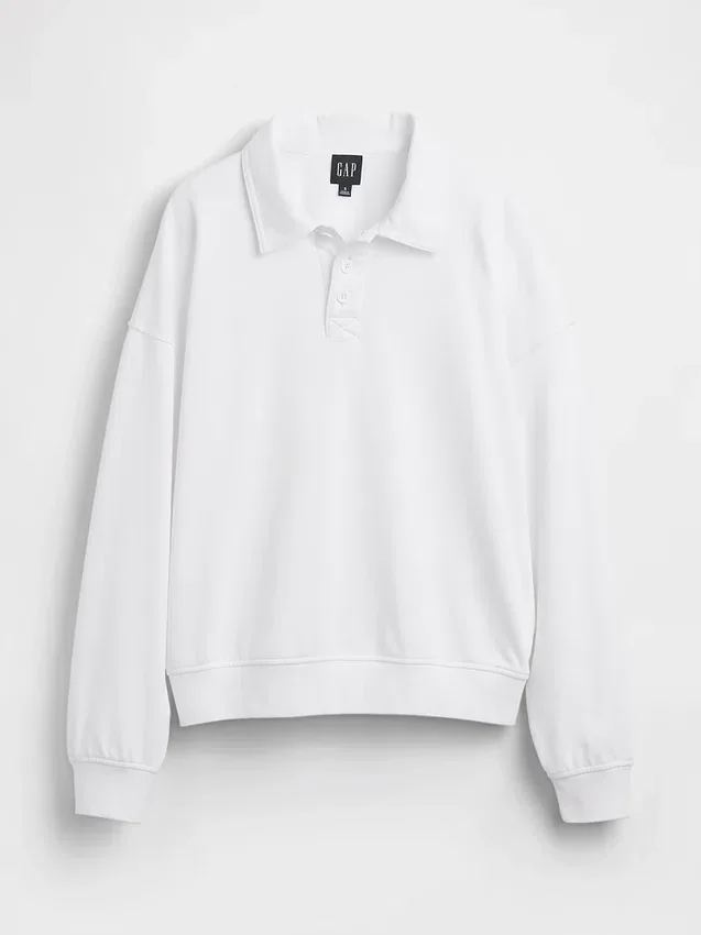 Vintagesoft Havlu Kumaş Oversized Polo Tişört