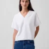Vintagesoft Havlu Kumaş Oversized V Yaka Sweatshirt