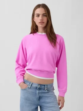 Vintagesoft Havlu Kumaş Raglan Sweatshirt