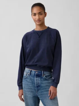 Vintagesoft Havlu Kumaş Raglan Sweatshirt