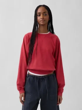Vintagesoft Havlu Kumaş Raglan Sweatshirt