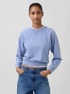 Vintagesoft Havlu Kumaş Raglan Sweatshirt