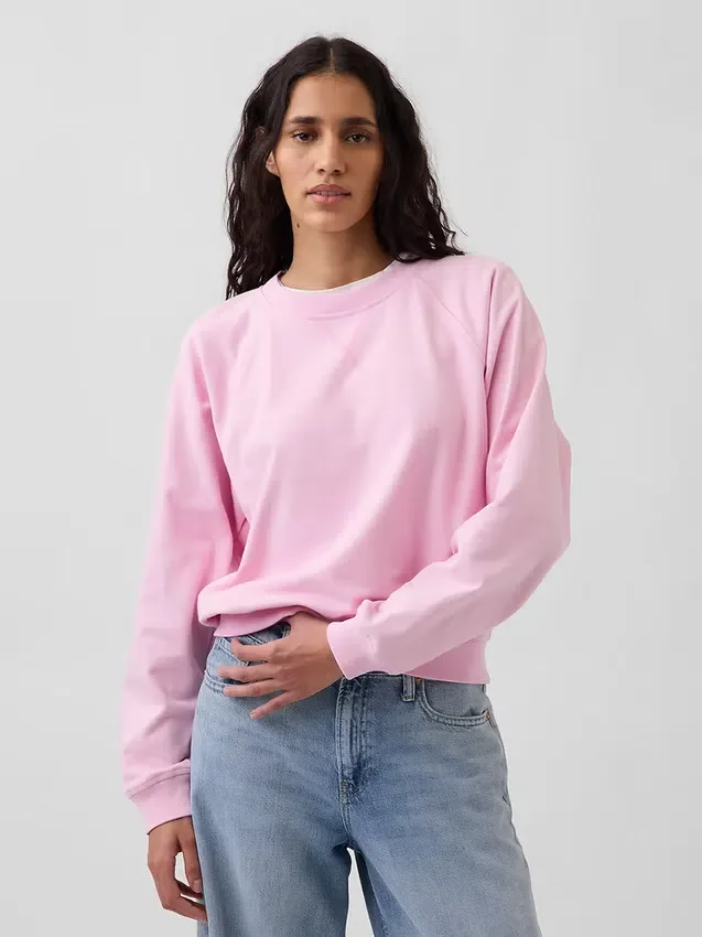 Vintagesoft Havlu Kumaş Raglan Sweatshirt