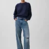 Vintagesoft Havlu Kumaş Raglan Sweatshirt