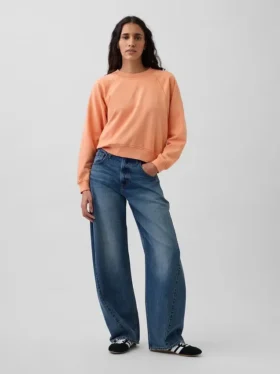 Vintagesoft Havlu Kumaş Raglan Sweatshirt