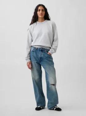 Vintagesoft Havlu Kumaş Raglan Sweatshirt