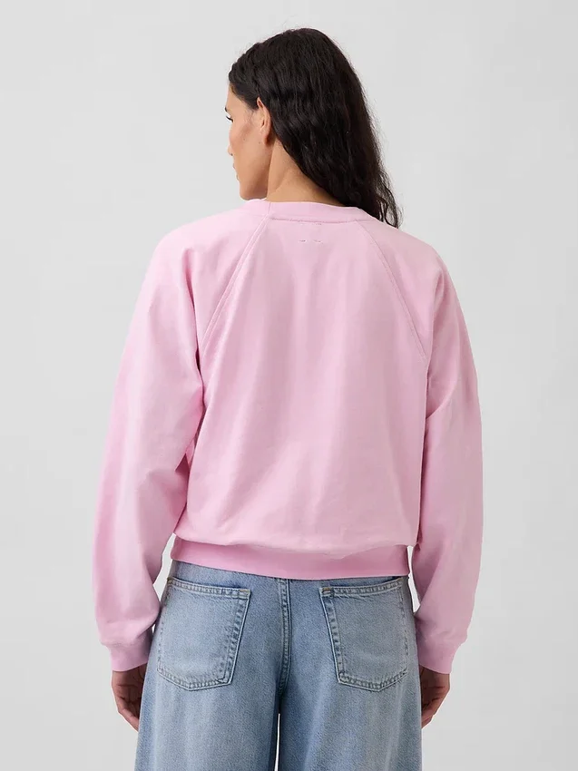 Vintagesoft Havlu Kumaş Raglan Sweatshirt