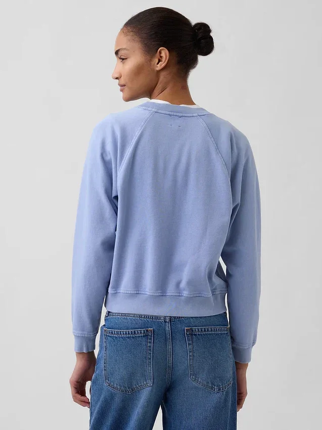 Vintagesoft Havlu Kumaş Raglan Sweatshirt