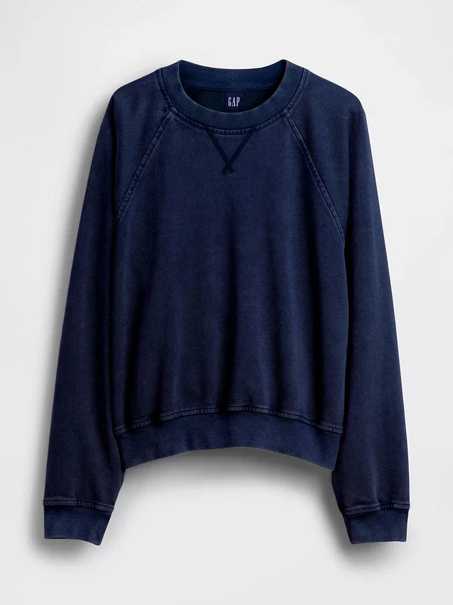 Vintagesoft Havlu Kumaş Raglan Sweatshirt