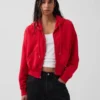 Vintagesoft Kama Kesim Fermuarlı Kapüşonlu Sweatshirt