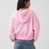 Vintagesoft Kama Kesim Fermuarlı Kapüşonlu Sweatshirt