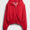 Vintagesoft Kama Kesim Fermuarlı Kapüşonlu Sweatshirt