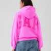 Vintagesoft Kısa Logo Kapüşonlu Sweatshirt