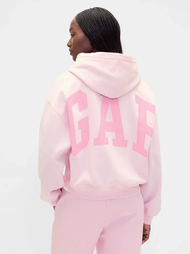 Vintagesoft Kısa Logo Kapüşonlu Sweatshirt