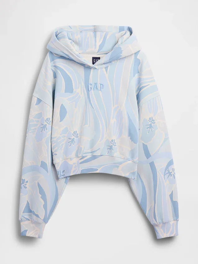 Vintagesoft Kısa Logo Kapüşonlu Sweatshirt