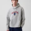 Vintagesoft Oversized Americana Logo Kapüşonlu Sweatshirt