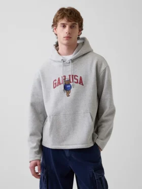 Vintagesoft Oversized Americana Logo Kapüşonlu Sweatshirt