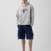 Vintagesoft Oversized Americana Logo Kapüşonlu Sweatshirt
