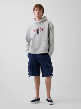 Vintagesoft Oversized Americana Logo Kapüşonlu Sweatshirt