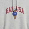 Vintagesoft Oversized Americana Logo Kapüşonlu Sweatshirt