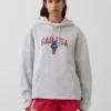 Vintagesoft Oversized Americana Logo Kapüşonlu Sweatshirt