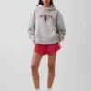 Vintagesoft Oversized Americana Logo Kapüşonlu Sweatshirt
