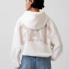 Vintagesoft Oversized Kısa Logo Kapüşonlu Sweatshirt