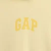Vintagesoft Oversized Kısa Logo Kapüşonlu Sweatshirt