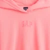 Vintagesoft Oversized Kısa Logo Kapüşonlu Sweatshirt