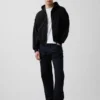 Vintagesoft Oversized Kısaltılmış Fermuarlı Kapüşonlu Sweatshirt
