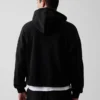 Vintagesoft Oversized Kısaltılmış Fermuarlı Kapüşonlu Sweatshirt