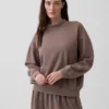 Vintagesoft Oversized Mockneck Tunik Sweatshirt
