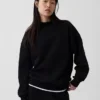 Vintagesoft Oversized Mockneck Tunik Sweatshirt