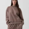 Vintagesoft Oversized Mockneck Tunik Sweatshirt