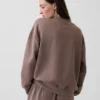 Vintagesoft Oversized Mockneck Tunik Sweatshirt