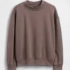 Vintagesoft Oversized Mockneck Tunik Sweatshirt
