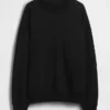 Vintagesoft Oversized Mockneck Tunik Sweatshirt