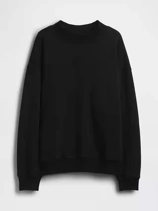 Vintagesoft Oversized Mockneck Tunik Sweatshirt