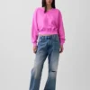 Vintagesoft Oversized V Yaka Sweatshirt