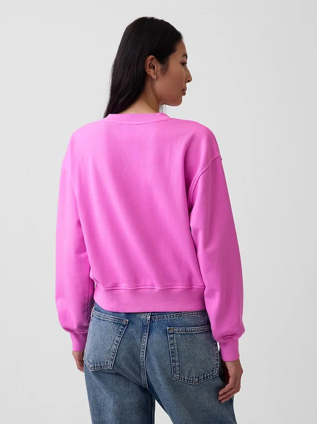 Vintagesoft Oversized V Yaka Sweatshirt