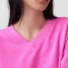 Vintagesoft Oversized V Yaka Sweatshirt