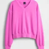 Vintagesoft Oversized V Yaka Sweatshirt