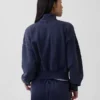 Vintagesoft Oversized Yarım Fermuarlı Kama Yaka Kazak