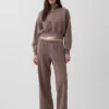 Vintagesoft Oversized Yarım Fermuarlı Kama Yaka Kazak