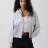 Vintagesoft Terry Fermuarlı Kapüşonlu Sweatshirt